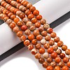 Dyed Natural Regalite/Imperial Jasper/Sea Sediment Jasper Beads Strands G-B124-C02-08-2