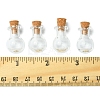 8Pcs Mini High Borosilicate Glass Bottle Bead Containers BOTT-FS0001-01-5