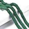 Flat Round Handmade Polymer Clay Beads CLAY-R067-10mm-46-4