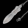 Natural Quartz Crystal Pointed Dowsing Pendulums G-F758-F07-P-2