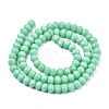 Opaque Solid Color Glass Beads Strands EGLA-A034-P2mm-D14-2