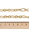 Ion Plating(IP) 304 Stainless Steel Figaro Chain Necklaces NJEW-O124-03G-2