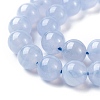 Grade A Natural Blue Chalcedony Beads Strands G-F222-29-10mm-1-2
