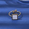 304 Stainless Steel Cuff Open Rings for Women RJEW-B161-01G-02-1
