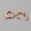 Brass Hoop Earring Findings FIND-WH0110-802B-RG-1