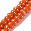 Glazed Porcelain Rondelle Beads PORC-Q001-01A-2