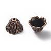 Tibetan Style Alloy Bead Caps TIBEB-EA9700YKG-R-LF-2
