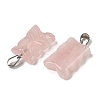 Natural Rose Quartz Pendants G-B127-09P-06-3