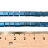 Electroplated Non-magnetic Synthetic Hematite Beads Strands G-G089-B02-14-4