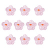 10Pcs Transparent Handmade Bumpy Lampwork Beads LAMP-TADJ0001-48E-2