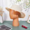 Head Shaped Wood Hat Display Racks AJEW-WH0816-102-2