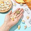 21Pcs 7 Styles Electroplated Resin Beads RESI-CJ0004-62-4