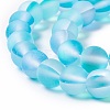 Synthetic Moonstone Beads Strands G-E573-01B-12-3