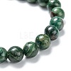 Natural African Jade Stretch Beaded Bracelets G-A185-01Q-3