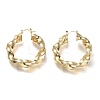 Brass Hoop Earrings EJEW-P264-A11-G-2