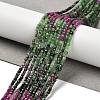 Natural Ruby in Zoisite Beads Strands G-K373-A02-01-2