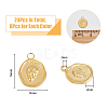 24Pcs 3 Colors 201 Stainless Steel Pendants Ion Plating(IP) STAS-DC0013-50-2