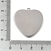 304 Stainless Steel Pendant Cabochon Settings STAS-F365-01E-P-3