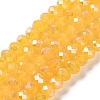 Baking Electroplate Glass Beads Strands DGLA-A039-J6MM-B13-2