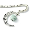 Natural Green Aventurine Raw Beads Bookmarks AJEW-JK00201-02-3