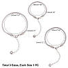 304 Stainless Steel European Round Snake Chains Bracelets MAK-UN0001-15P-4