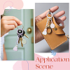10Pcs 5 Colors Resin Badminton & Racket Pendant Decorations HJEW-SP0001-68-5