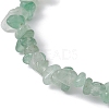 Natural Green Aventurine Chips Beaded Stretch Bracelets for Women BJEW-JB10046-04-3