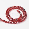 Electroplate Transparent Glass Beads Strands LS-EGLA-A034-T8mm-M05-2