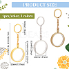 3pcs 3 colors Commemorative Coin Acrylic Pendant Keychain Sets KEYC-FG0001-09A-2