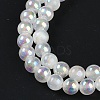 Plating Natural Selenite Beads Strands G-G120-A01-01-4