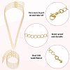 20Pcs Brass Cable Chain Bracelets & Necklaces Sets for Women SJEW-BM0001-03-6
