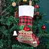 2Pcs 2 Style Christmas Socks Gift Bags HJEW-SZ0001-08-5