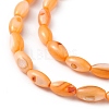 Natural Freshwater Shell Dyed Beads Strands SHEL-M018-13-08-3