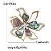 Alloy Rhinestone Brooch PW-WG722E4-01-3