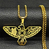 201 Stainless Steel Pendant Necklaces LS-NJEW-C066-18G-1