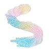 Transparent Painted Glass Beads Strands LS-DGLA-A034-T6mm-A21-1