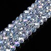 Electroplate Glass Beads Strands X-EGLA-A044-J6mm-B06-1