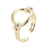 Brass Cuff Rings RJEW-F103-01-G-3