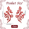 Ethnic Style Flower Pattern Computerized Embroidery Appliques PATC-WH20017-21A-2