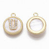 Brass Micro Pave Cubic Zirconia Pendants KK-T062-04U-NF-2