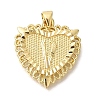 Rack Plating Brass Pendants KK-I722-09G-V-1