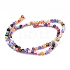 Round Handmade Millefiori Glass Beads Strands X-LK-R004-80-2