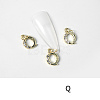 Alloy Rhinestone Cabochons MRMJ-T056-93G-Q-1