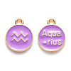 Alloy Enamel Pendants X-ENAM-S124-01A-01J-1