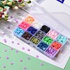 150G 15 Colors Handmade Polymer Clay Beads CLAY-JP0001-11-8mm-6