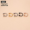 G23 Titanium Circular/Horseshoe Barbell Nose Rings WGFD71D-10-1