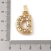 Brass Micro Pave Cubic Zirconia Pendants ZIRC-P121-01G-D-3