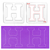 Acrylic Earring Handwork Template TOOL-WH0156-003-5
