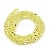 Baking Painted Transparent Glass Beads Strands DGLA-A034-J4mm-B05-2