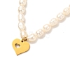 Heart Pendant Necklaces Set for Girl Women NJEW-JN03682-5